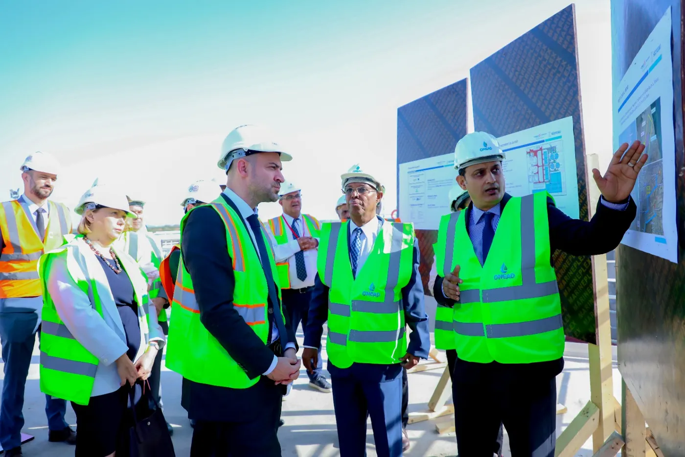 Visite de chantier — présentation du projet sur site